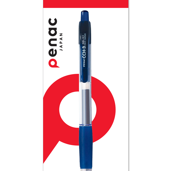 Ручка Penac CNN-3 шариковая синяя автоматическая блистер, 0,7 мм