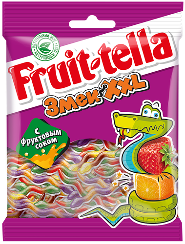 Мармелад жевательный Fruit-tella Змеи XXL, 70г