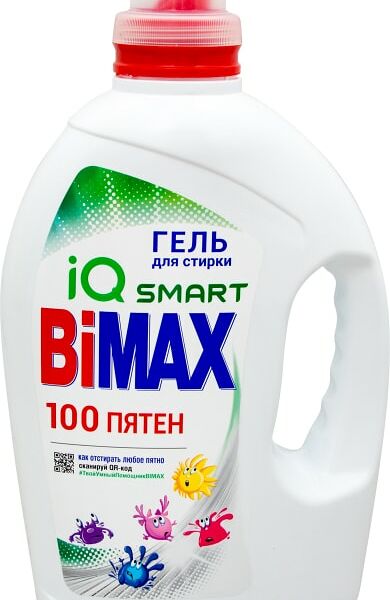 Гель для стирки BiMax IQ Smart 100 пятен 1.95мл