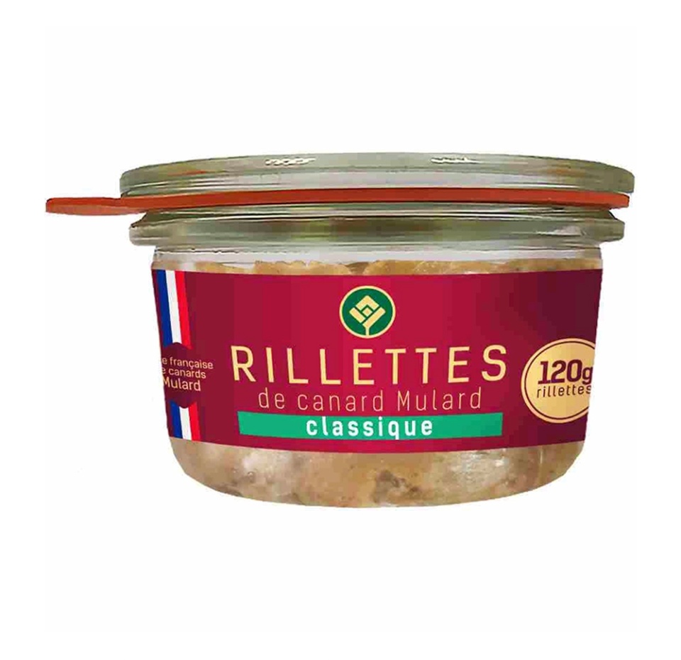 

Консервы из мяса уток Rillettes de canard classique паштет мясной 120 г