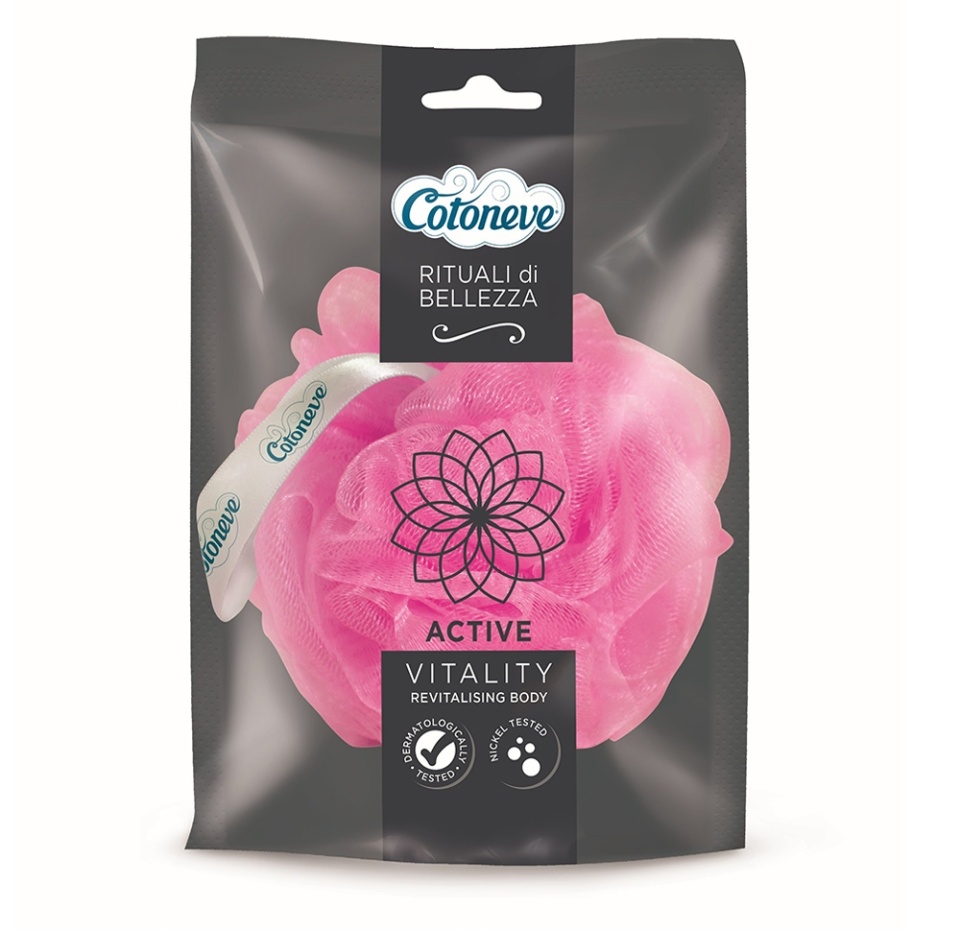 

Губка-сетка Cotoneve полиэтиленовая со шнурком 1шт, Китай