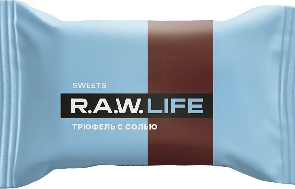 Конфета R.A.W. LIFE Трюфель с солью 18г