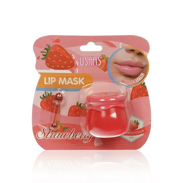 Маска для губ USHAS с ароматом клубники 6 г