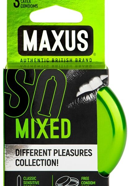 Презервативы Maxus Mixed микс-набор 3шт