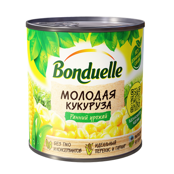 Кукуруза консервированная Bonduelle, молодая, 170 г