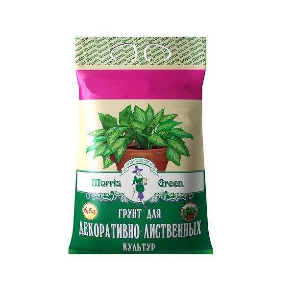 Почвогрунт MORRIS GREEN для декоративно-лиственных культур, 6,5л