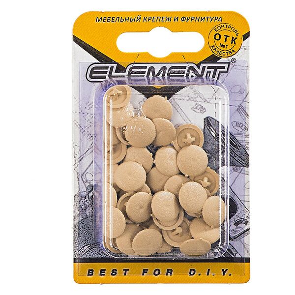 Заглушки на шуруп ELEMENT №2, сосна, 40шт