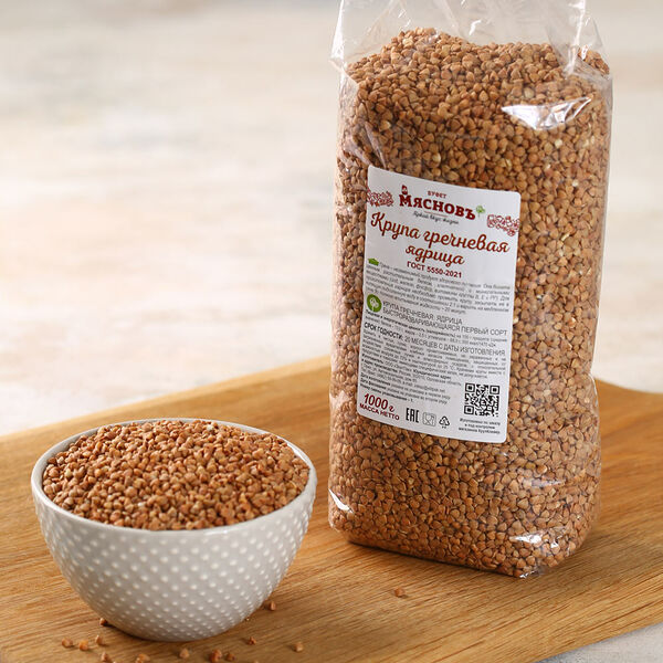 Крупа греча ядрица МясновЪ Буфет от КуулКлевер 1 кг