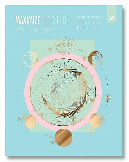 Набор закладок и блоков для записей LOREX Horoscope, 70х90 мм, 40 шт, 6 цв, в ассортименте
