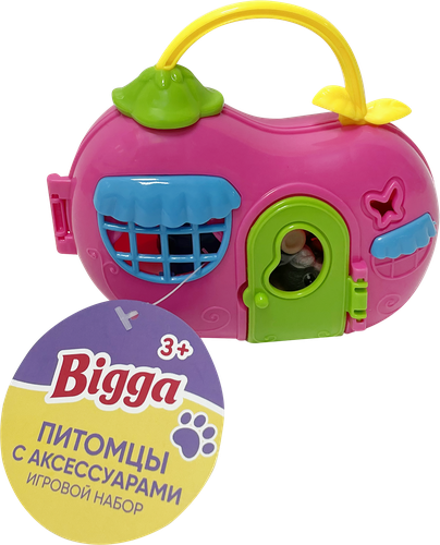 

Набор игровой BIGGA Питомцы с аксессуарами, 6 предметов