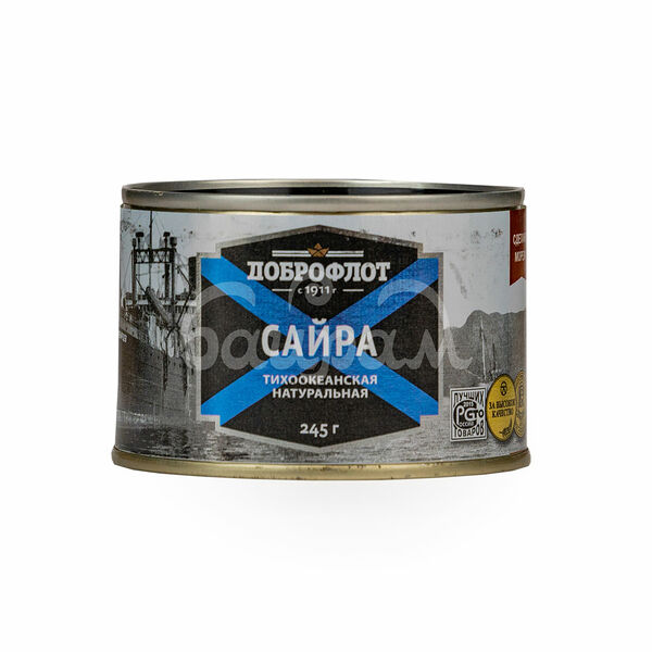 Сайра Доброфлот 245гр Тихоокеанская Натуральная ж/б ключ