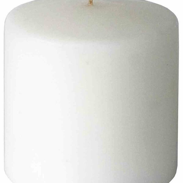Свеча парафиновая Evis цвет: белый, 6×6 см