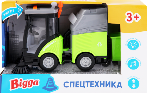 

Игрушка инерционная BIGGA Спецтехника со световыми и звуковыми эффектами, 1:16, Арт. 2101A146, в ассортименте