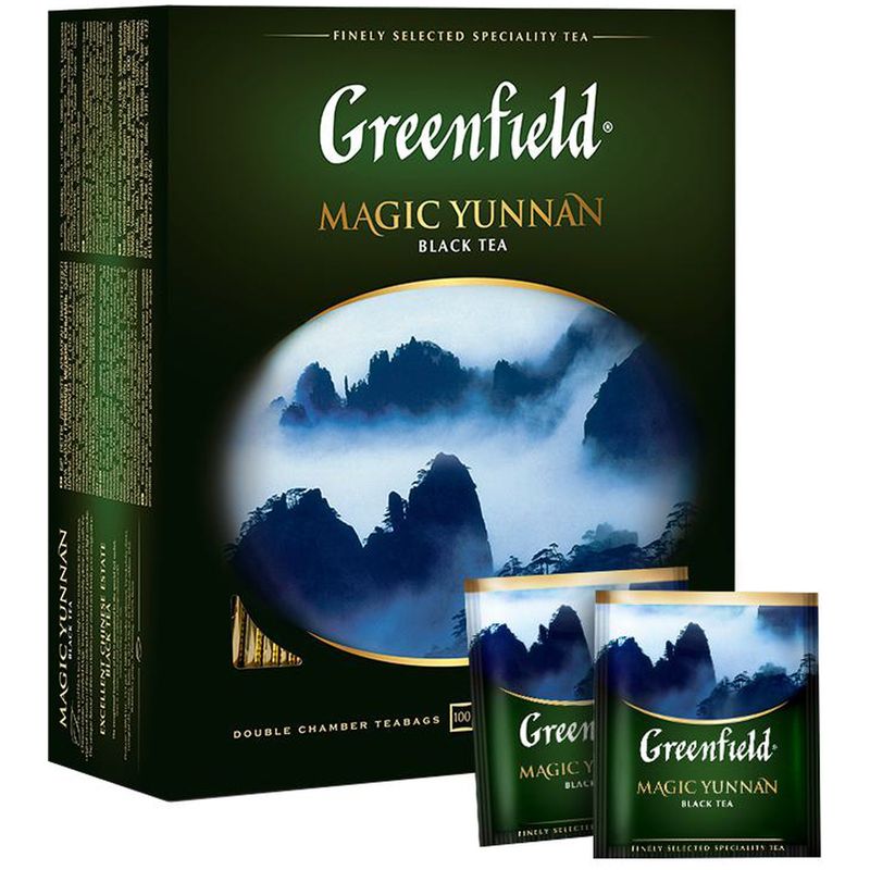 

Чай черный Greenfield Magic Yunnan в пакетиках 2 г 100 пакетиков