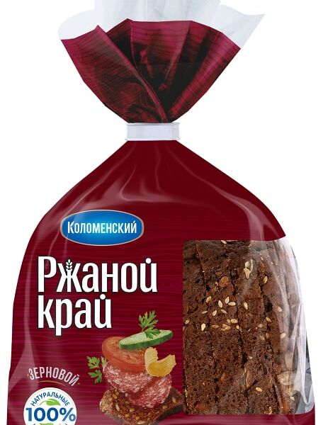 Хлеб Ржаной Край Зерновой нарезка 300г