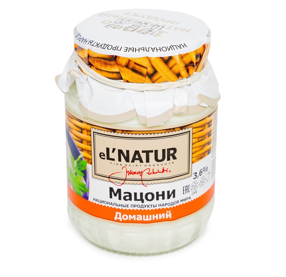 

Мацони eL'NATURE Домашний из коровьего молока, БЗМЖ, 3.6%