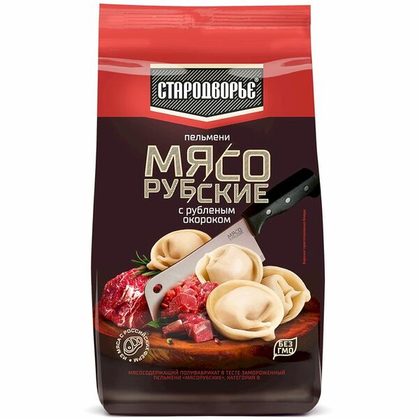 Пельмени Стародворье Мясорубские с рубленым окороком 700г
