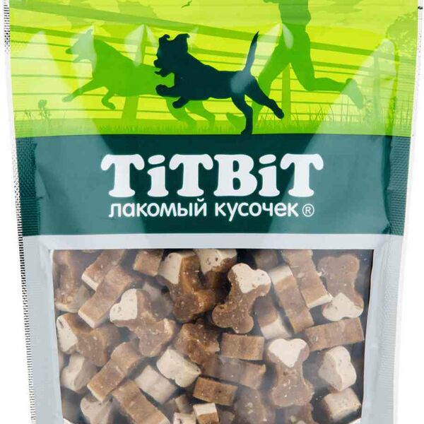 Лакомство для собак Titbit Мясные косточки с индейкой и творогом