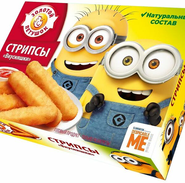 Стрипсы Золотой Петушок Вкусняшки в темпуре замороженные, 300г