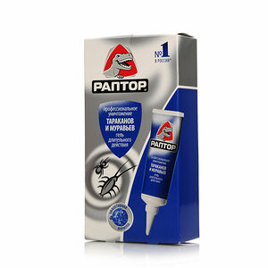 Гель от тараканов и муравьев Раптор