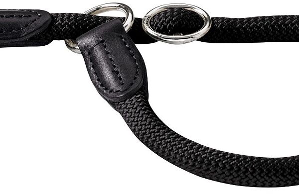 Hunter ошейник-удавка нейлоновый Freestyle круглый 35 см, черный