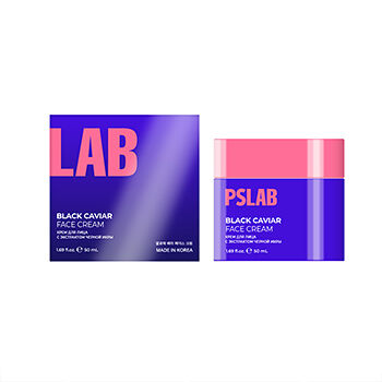 Крем для лица с экстрактом чёрной икры, Pslab, 50 мл, Корея