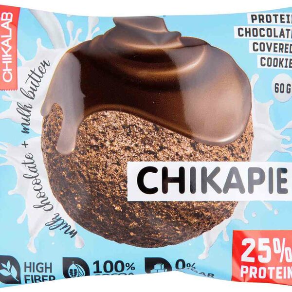 Печенье глазированное Chikalab Chikapie с начинкой Шоколадное