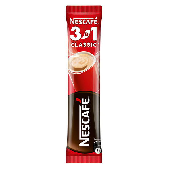 NESCAFE 3в1 Классический. Напиток кофейный растворимый 14.5г