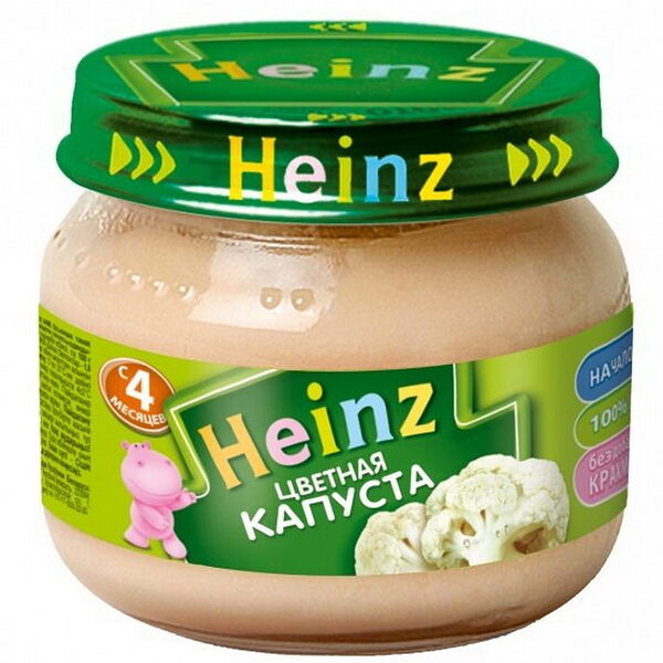 Пюре  овощное Цветная капуста цветная капуста вес 80 г ДП c 4 мес Heinz