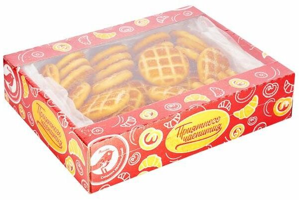 Печенье сдобное Ашан Красная птица Каравайчик молочный