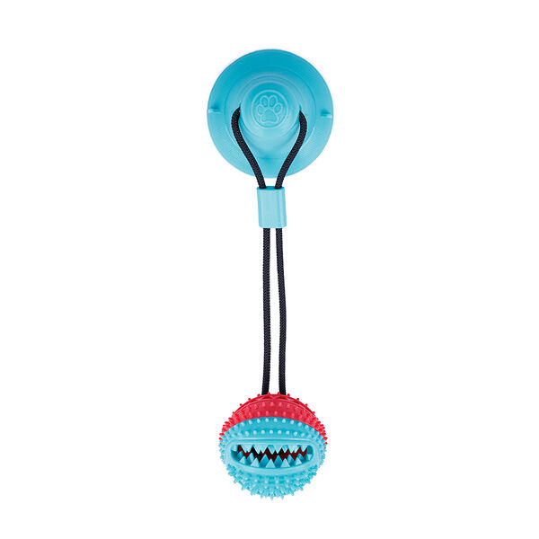 Игрушка для собак Тянучка с мячом для лакомств