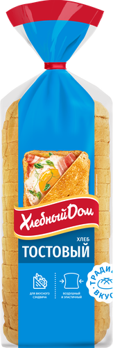 

Хлеб пшеничный Хлебный дом Тостовый в нарезке 500 г