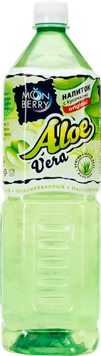 Напиток Moonberry с кусочками алоэ негазированный