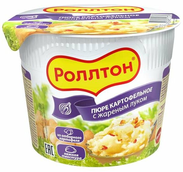 Пюре картофельное Роллтон с жареным луком 40 г