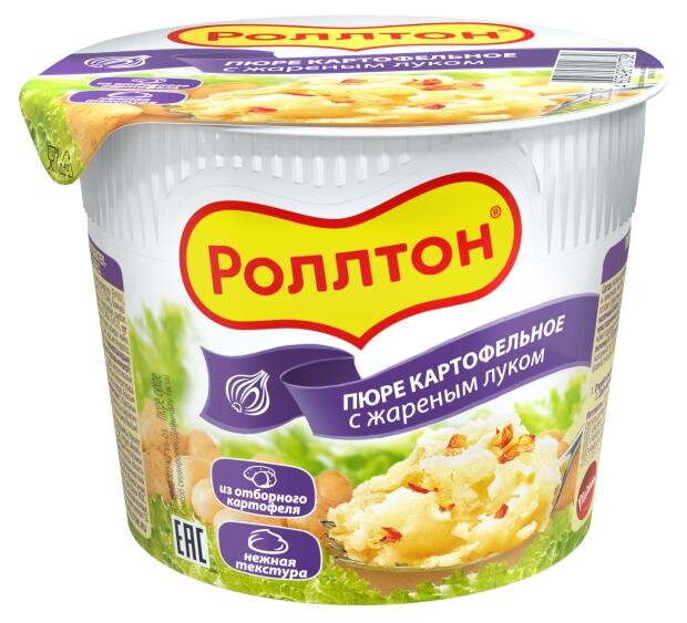 

Пюре картофельное Роллтон с жареным луком 40 г