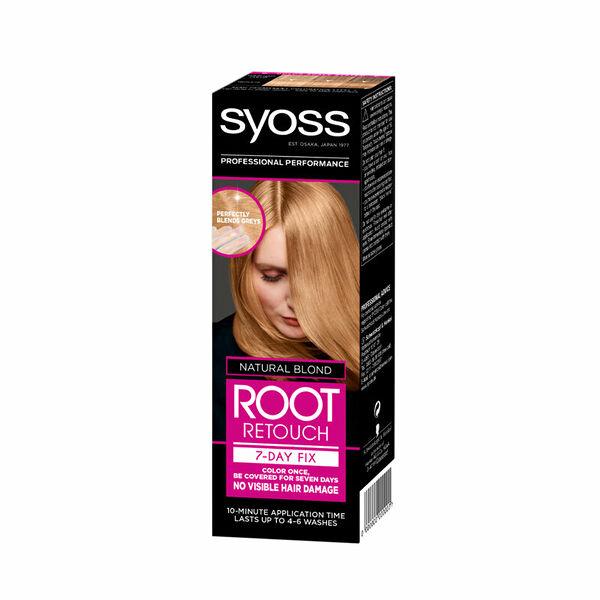 Крем для закрашивания седины Syoss Root Retouch Эффект 7 Дней т. Натуральный блонд 60 мл