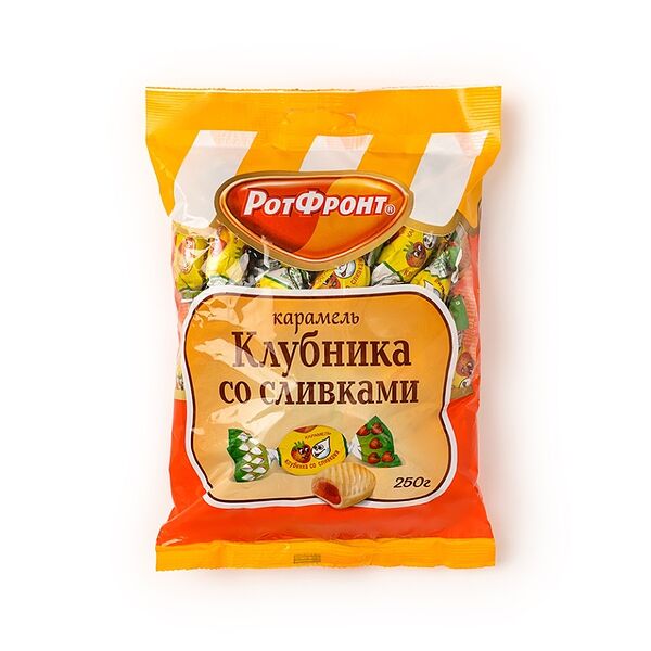 Карамель Рот Фронт Клубника со сливками 250г
