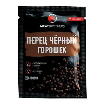 

Приправа Meatbrothers перец черный горошком 20 г, Россия