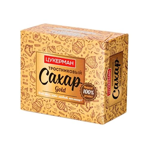 Сахар Цукерман Голд тростниковый кусковой