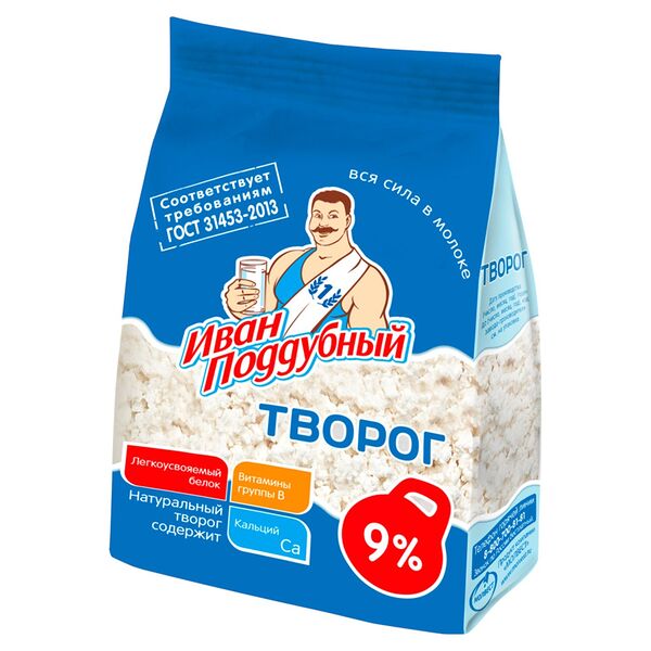 Творог Иван Поддубный 9%