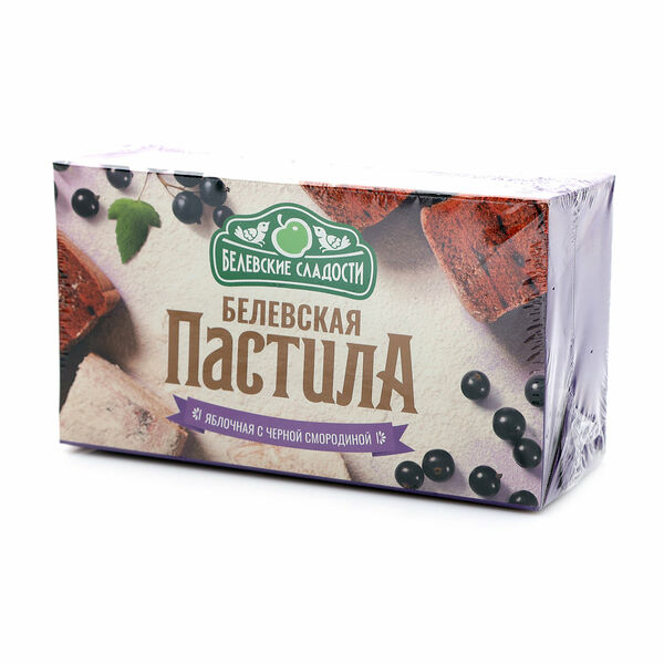 Пастила Белевская яблочная с черной смородиной