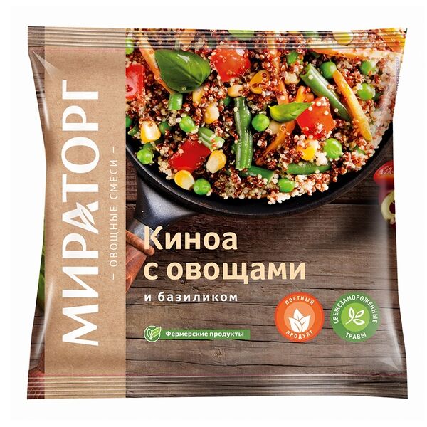 Киноа с овощами и базиликом Мираторг, 400 г