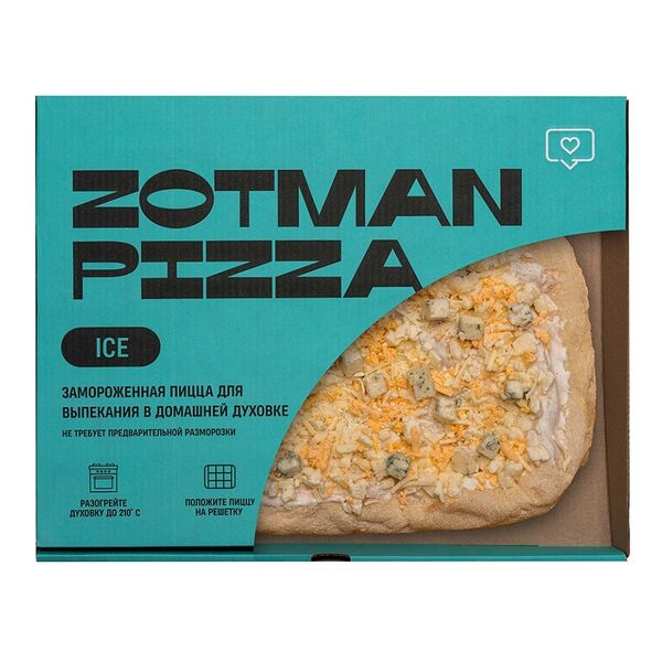 Пицца Zotman pizza Римская Четыре сыра 395 г