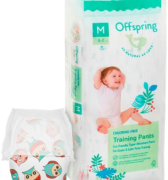 Подгузники-трусики Offspring Совы M 6-11кг 42шт