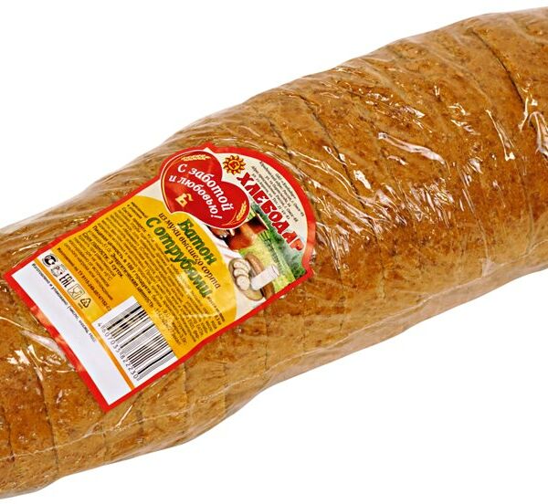 Батон Хлебодар с отрубями в нарезке 300 г