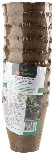 

Горшки торфяные MULTIDACHA 80х80мм, 10шт