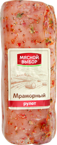 Рулет Мясной выбор Мраморный копчено-вареный вес до 400 г