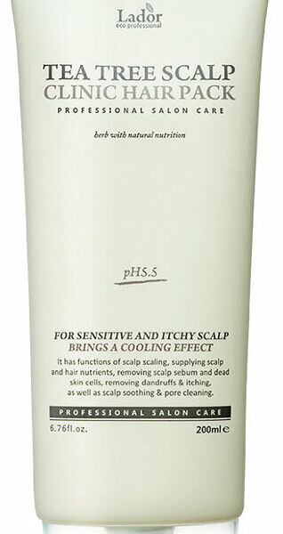 LaDor Глубокоочищающая маска-пилинг для кожи головы Tea Tree Scalp Hair Pack, 200 мл