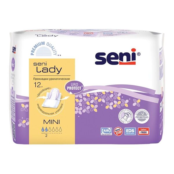 Прокладки Seni Lady Mini урологические 12 шт 