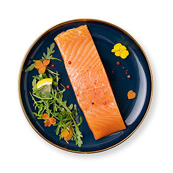 Лосось атлантический (сёмга) Азбука вкуса филе-кусок с кожей малосоленая «Собственное производство» ООО Городской cупермаркет Россия